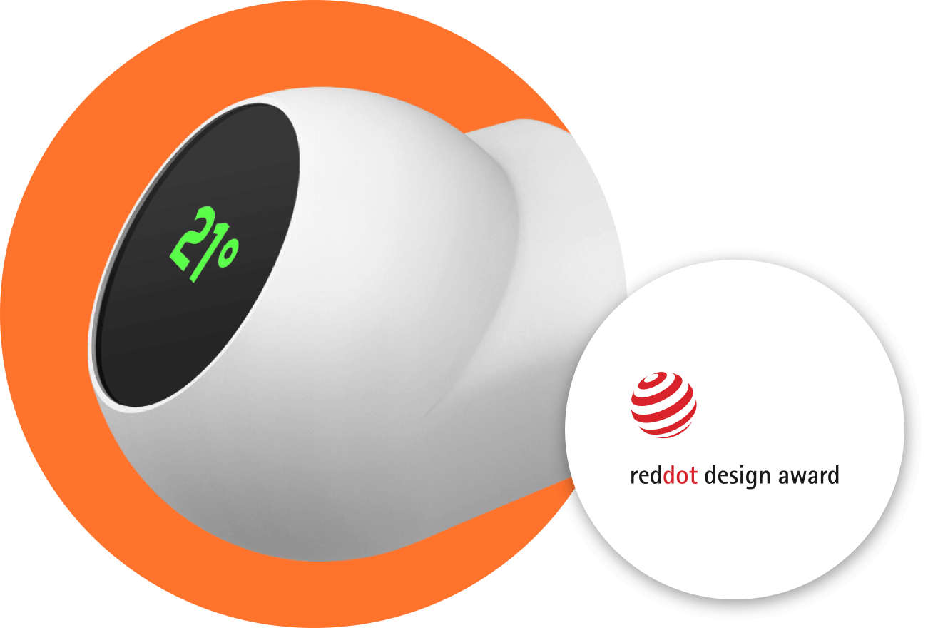 ecozy thermostat reddot design award landscape